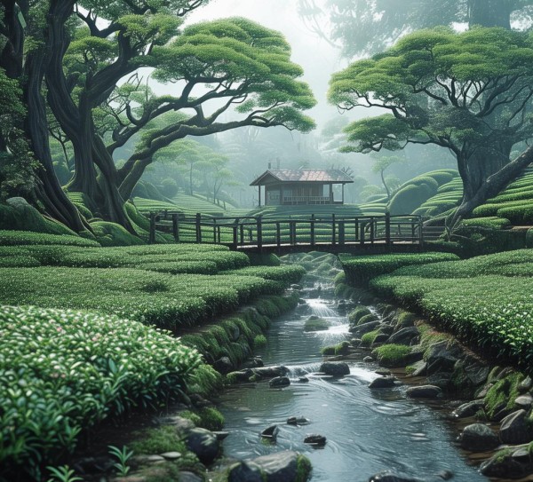 世外桃源茶园秘境，探寻山水间的休闲胜地