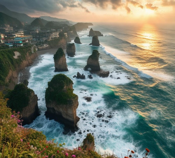 龙口海滨，自然人文之旅，尽享美丽风光