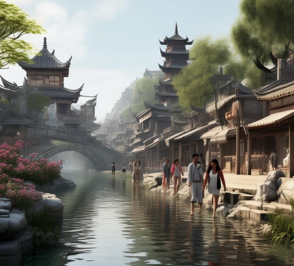 咸渭水畔，历史与现代交融的休闲胜地探寻记