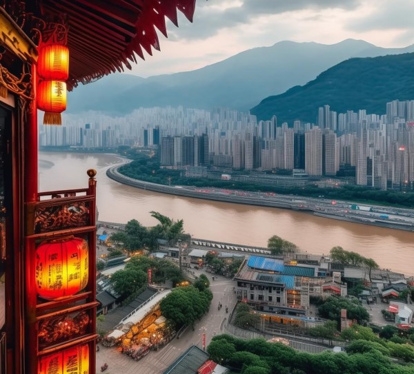 山城水韵秀山外滩，重庆风情之旅