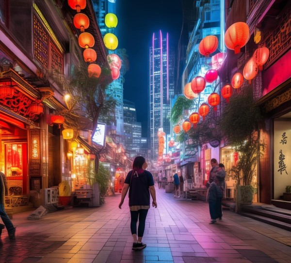 彩西路上漫步，繁华街道的独特景点探秘