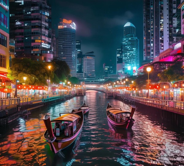 曼谷水门夜游攻略，揭秘迷人夜景，尽享流连忘返之旅
