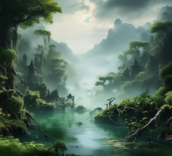 江中秘境，揭秘绝美神秘水域风光